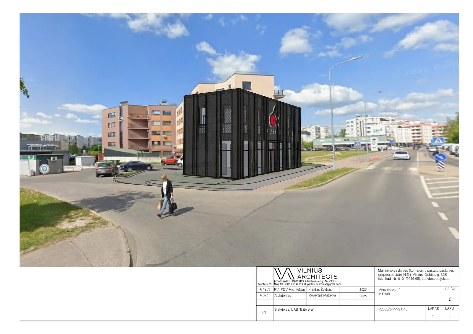 Maitinimo paskirties pastatas (Maitinimo), Vilnius, Gabijos g. 30B - vizualizacija 2