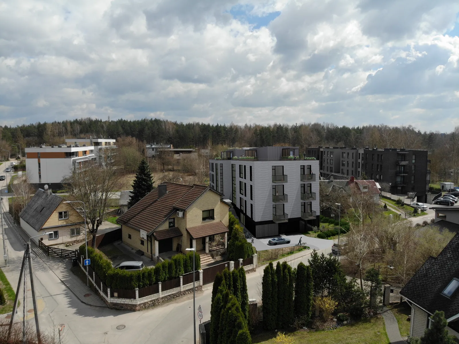 Gyvenamasis namas (Daugiabučių), Vilnius, Pylimėlių g. 42 - vizualizacija 2