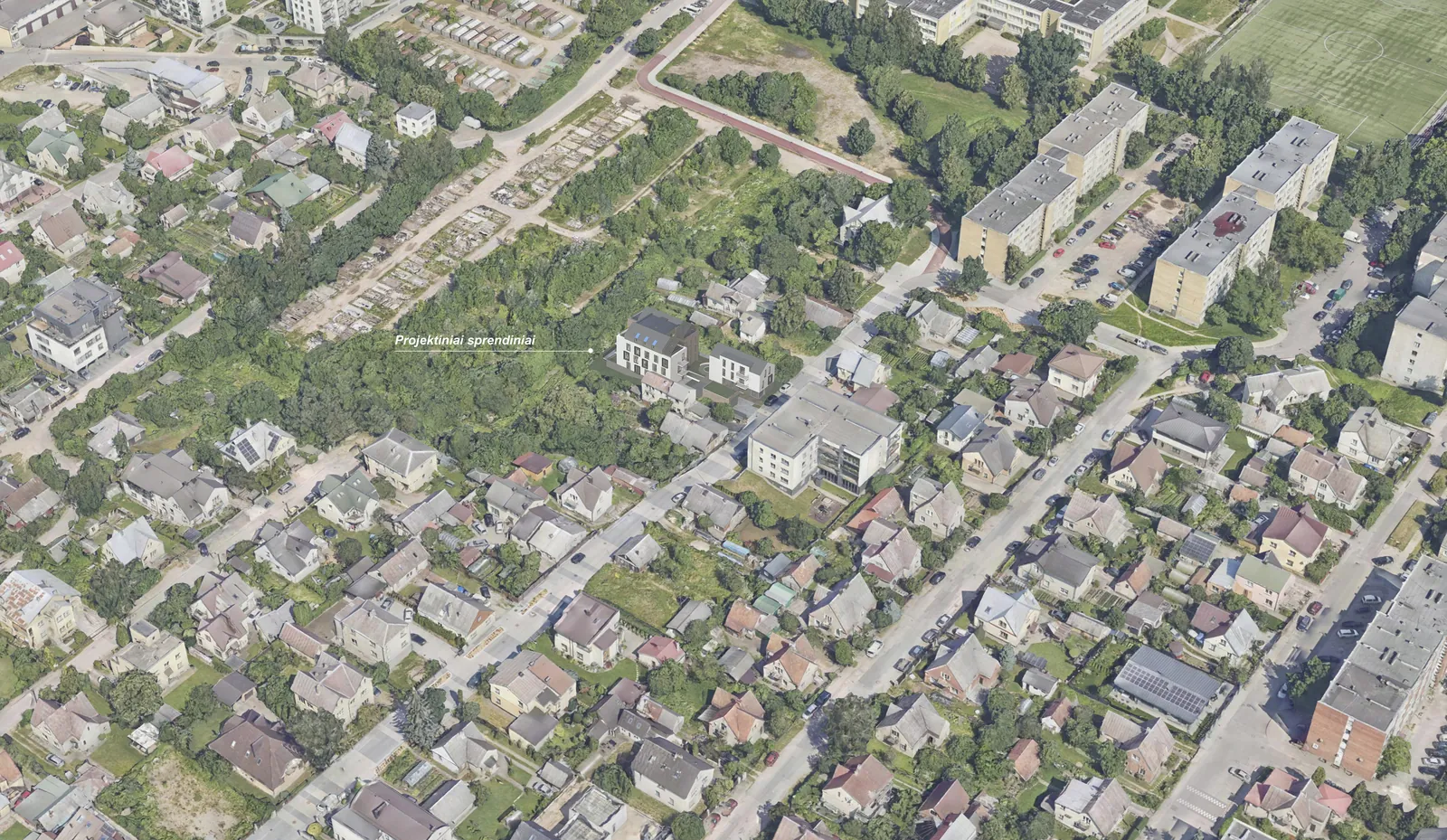 Daugiabutis gyvenamasis namas (Daugiabučių), Vilnius, Širvintų g. 70 - vizualizacija 2